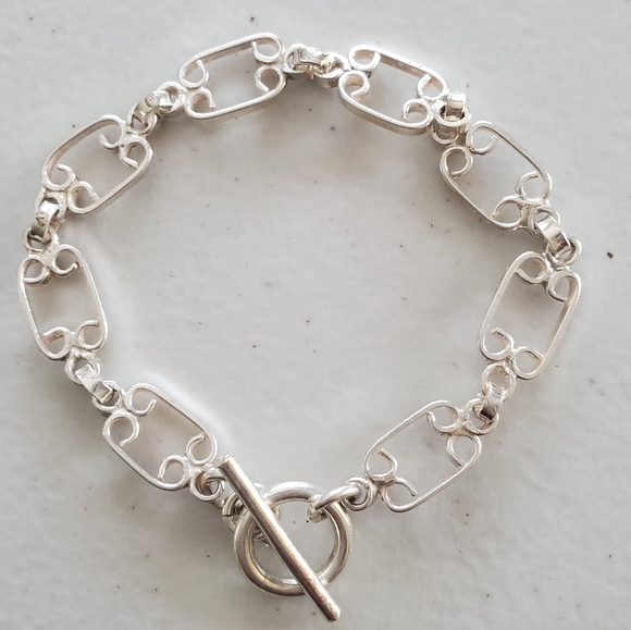 Sterling Silver 925 Bracelet made in Mexico - Picture 1 of 4